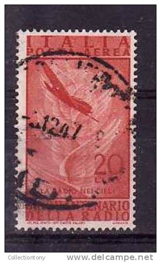 1947 - POSTA AEREA - RADIO - USATO - N.138 - VAL. CAT. 1.50€ - Poste Aérienne