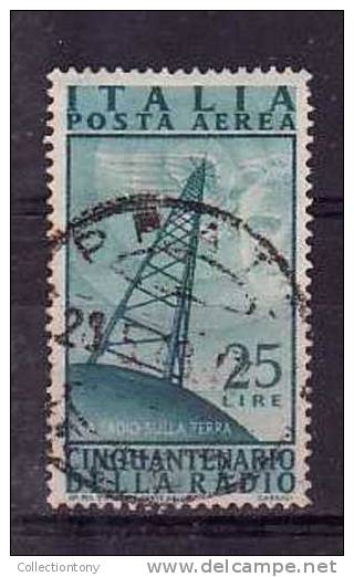 1947 - POSTA AEREA - RADIO - USATO - N.139 - VAL. CAT. 2.00€ - Poste Aérienne