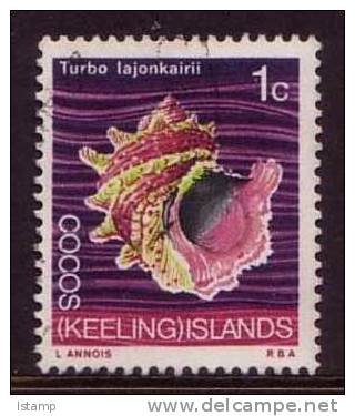 1969 - Cocos (keeling) Islands Definitives 1c TRUBO IAJONKAIRII Stamp FU - Cocos (Keeling) Islands