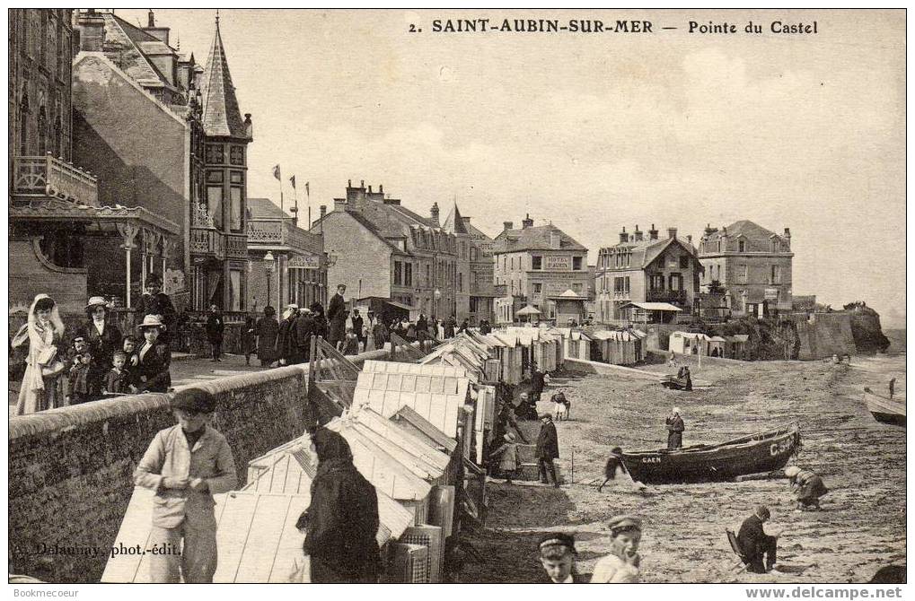 14  SAINT AUBIN SUR MER  POINTE DU CASTEL   ANIMEE VOYAGEE        N°  1271 - Saint Aubin