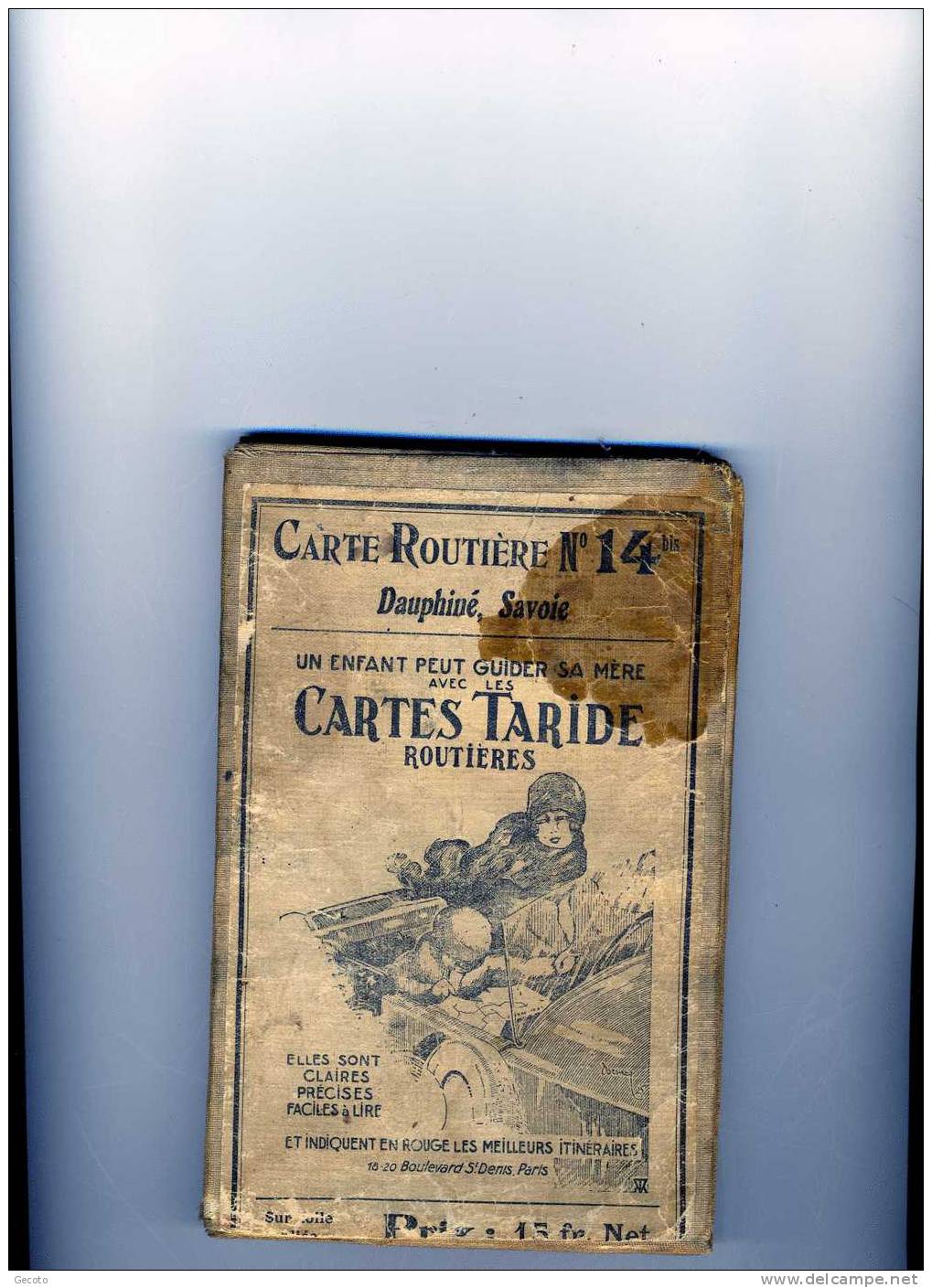 Cartes Taride N°14 Dauphiné Savoie - Cartes Routières