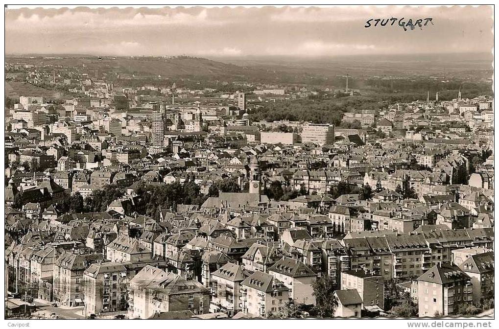 Stuttgart V. Süden über Markuskirche - Stuttgart