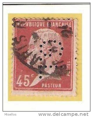 Nº 178  45 C. Rojo  De 1923-26  Perforado G.L  Paul Borde !raro¡  G.L 80-1 - Télégraphes Et Téléphones
