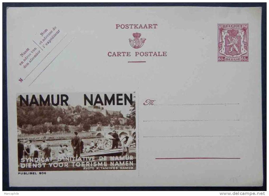 TOURISME - NAMUR / BELGIQUE ENTIER POSTAL PUBLIBEL  ILLUSTRE  (ref 1226) - Publibels