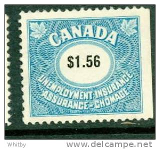 Canada 1960 $1.56 Unemployement Insurance Issue #FU80 - Fiscale Zegels