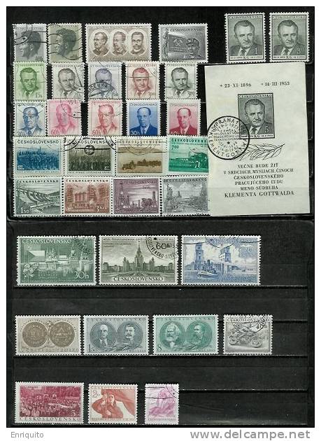 CZECHOSLOVAKIA   *1953*  COMPLETE YEAR SET - Used Stamps