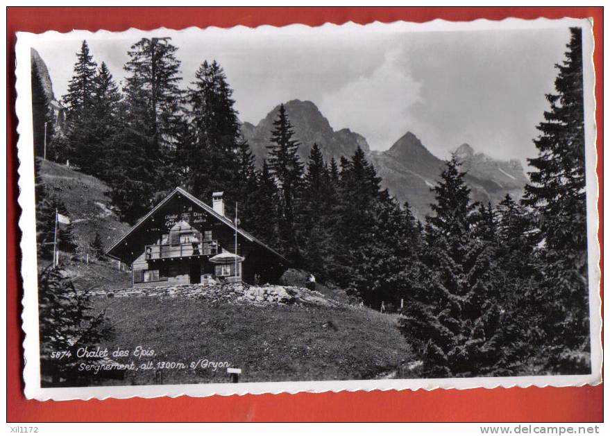 G1067 Sergnement Sur Gryon,Chalet Des Epis. Cachet Gryon 1947 Vers Huémoz.Perrochet 5874 - Gryon