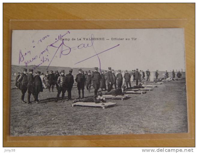 CAMP DE LA VALBONNE-OFFICIER AU TIR-ANIMEE - Non Classés