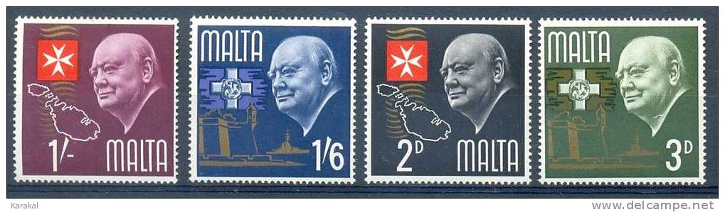 Malta Malte 1966 Churchill Mi 333-336 Yv 335-338 MNH XX - Sir Winston Churchill