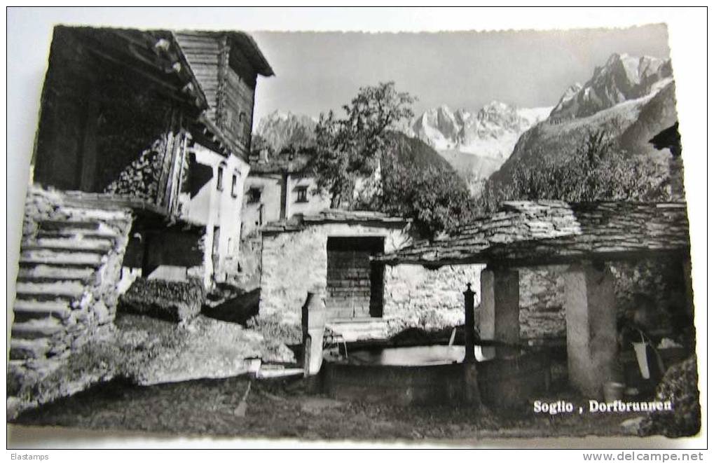 ==  Soglio, Dorfbrunnen  * - Soglio