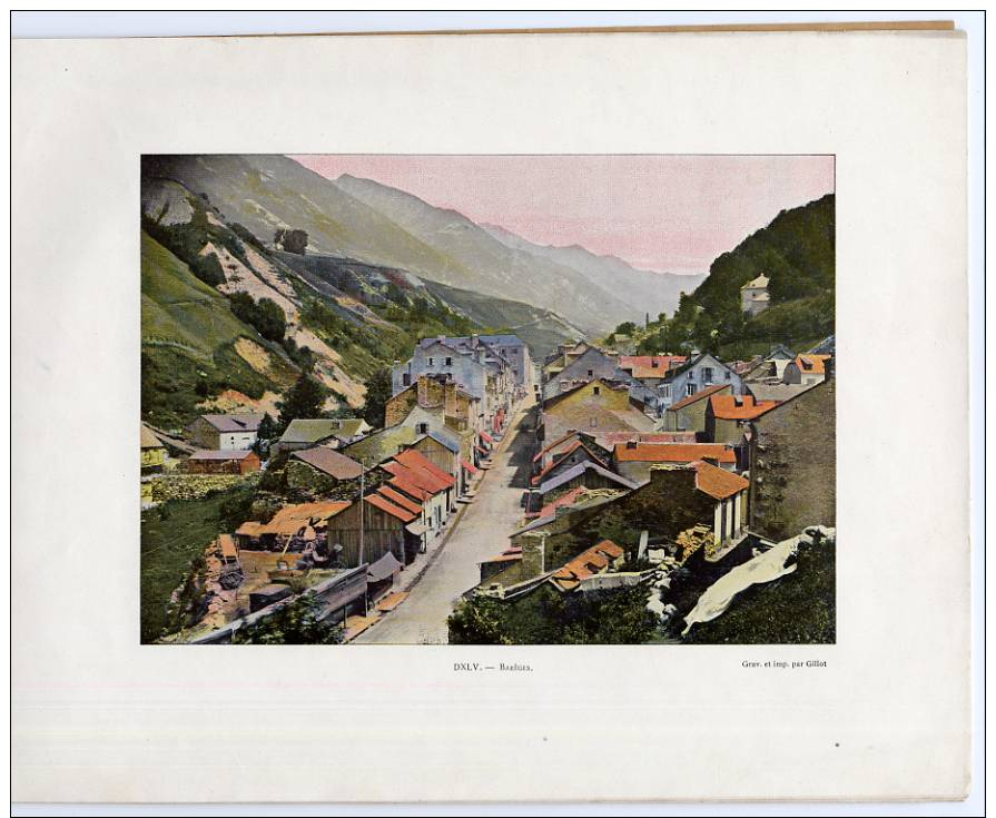 Autour Du Monde  LUZ GAVARNIE  Argeles-Gazost Pyrenees  Luz-Saint-Sauveur  8 Color Photogravures - 1801-1900