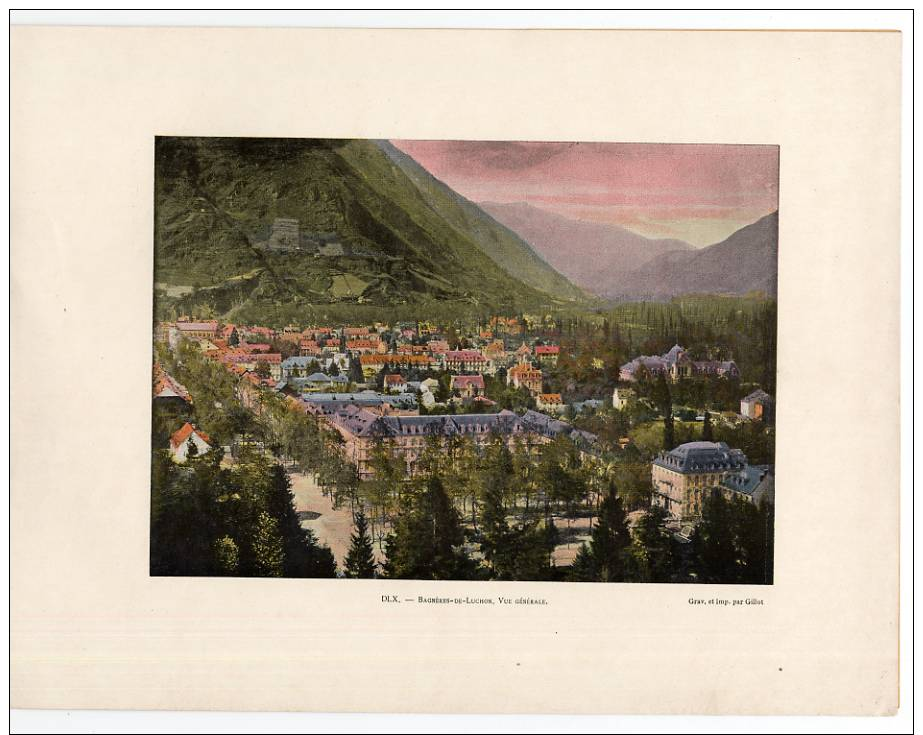 Autour Du Monde  BAGNERES DE LUCHON  Haute-Garonne Pyrenees   8 Color Photogravures - 1801-1900