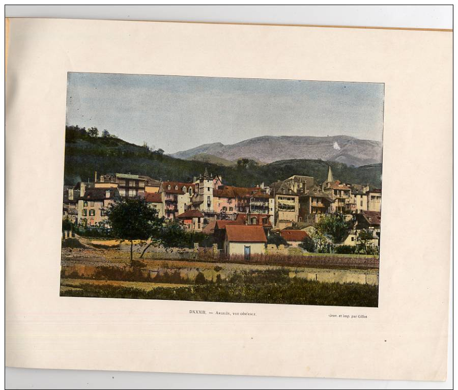 Autour Du Monde LOURDES  ARGELES  Argeles-Gazost  Pyrenees 8 Color Photogravures - 1801-1900