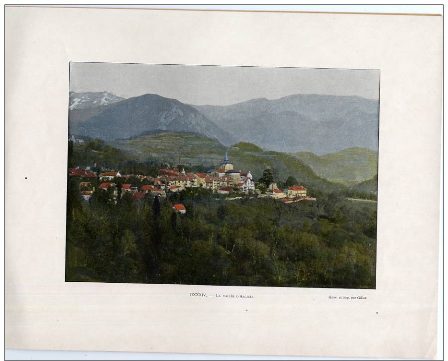 Autour Du Monde LOURDES  ARGELES  Argeles-Gazost  Pyrenees 8 Color Photogravures - 1801-1900