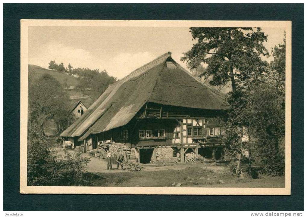 Aeltestes Und Schonstes Bauernhaus [600Jhr.] In Gutach, Bad. Schwarzwald. Echt Kupfertiefdruck. Good Condition !!! - Gutach (Schwarzwaldbahn)