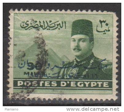 PIA - EGITTO - 1947-48 : Re Faruk  E Piramidi - (Yv 256) - Used Stamps
