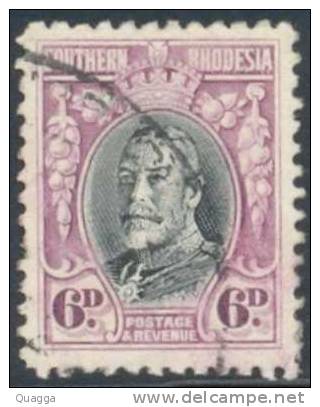 Southern Rhodesia 1931. 6d Black And Magenta (p12). SACC 21. SG 20. - Rhodesia Del Sud (...-1964)