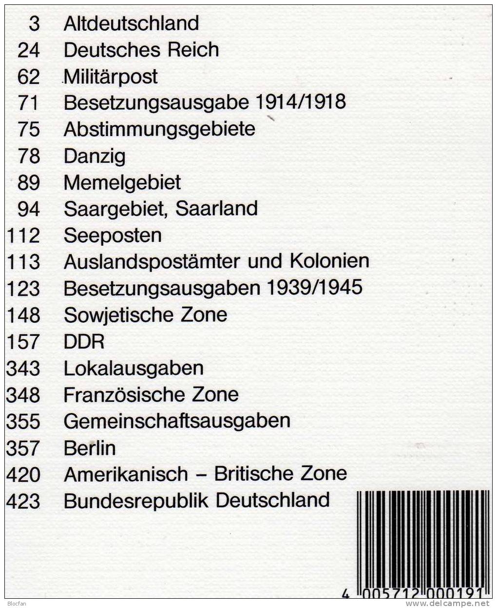 Philex Deutschland Briefmarken Katalog 2001 Antiquarisch 10€ MICHEL # Deutsches Reich Saar Danzig Memel Berlin DDR BRD - United Kingdom