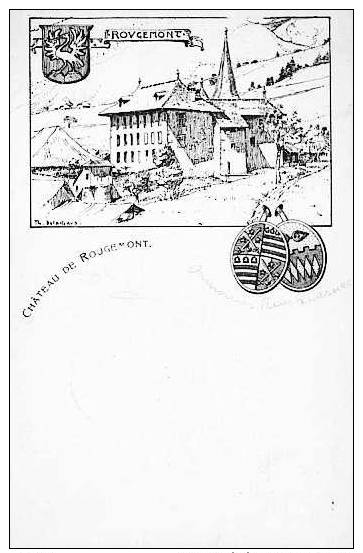 Rougemont (VD) Château De Rougemont, Litho, 1904   ***23720 - Rougemont