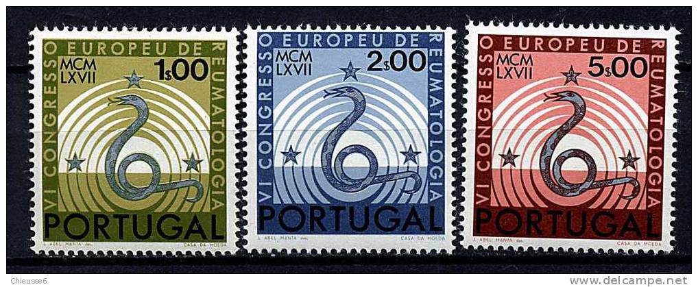 Portugal  ** N° 1021 à 1023 - 6e Congrès De Rhumatologie - Ongebruikt