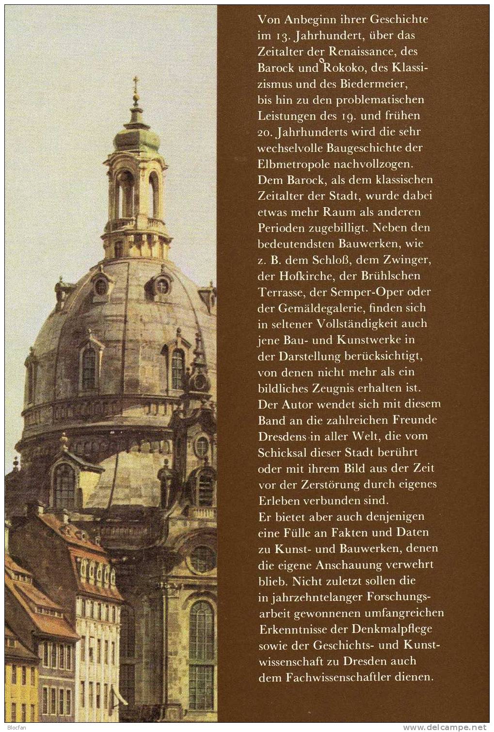 Fritz Löffler DAS ALTE DRESDEN Geschichte Seiner Bauten  Seemann Verlag 1989 Antiquarisch  Architektur In Sachsen - Architectuur