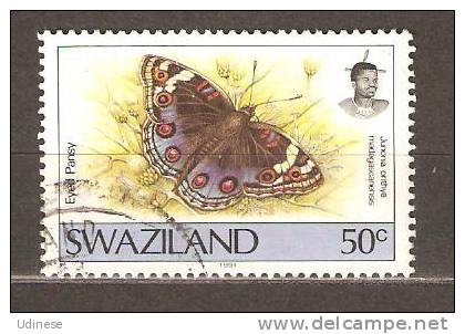 SWAZILAND 1992 - BUTTERFLY 50 - USED OBLITERE GESTEMPELT - Swaziland (1968-...)