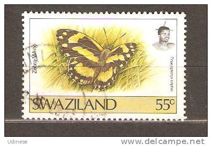 SWAZILAND 1992 - BUTTERFLY 55 - USED OBLITERE GESTEMPELT - Swaziland (1968-...)