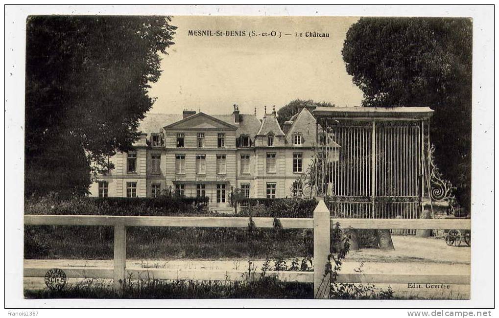 Ref 172 - LE MESNIL-SAINT-DENIS - Le Château (1911) - Le Mesnil Saint Denis