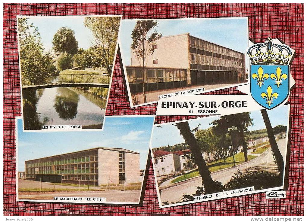 épinay Sur Orge ( Essonne) L´école De La Terrasse Et Mauregard, Ed Photo Cim - Epinay-sur-Orge