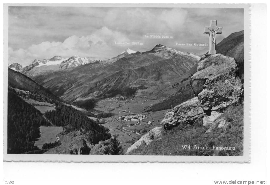 Airolo Panorama Lucendro La Fibbia Passo San Gottardo - Airolo