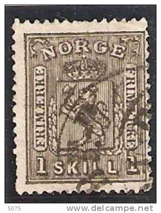 1867 1sk Gris Obl - Oblitérés