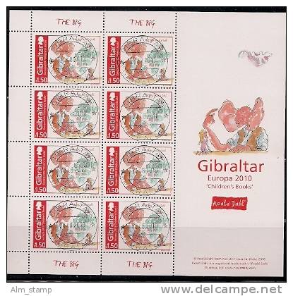 2010 Gibralar Mi. 1374-7 Used Sheet  Europa Kinderbücher - 2010