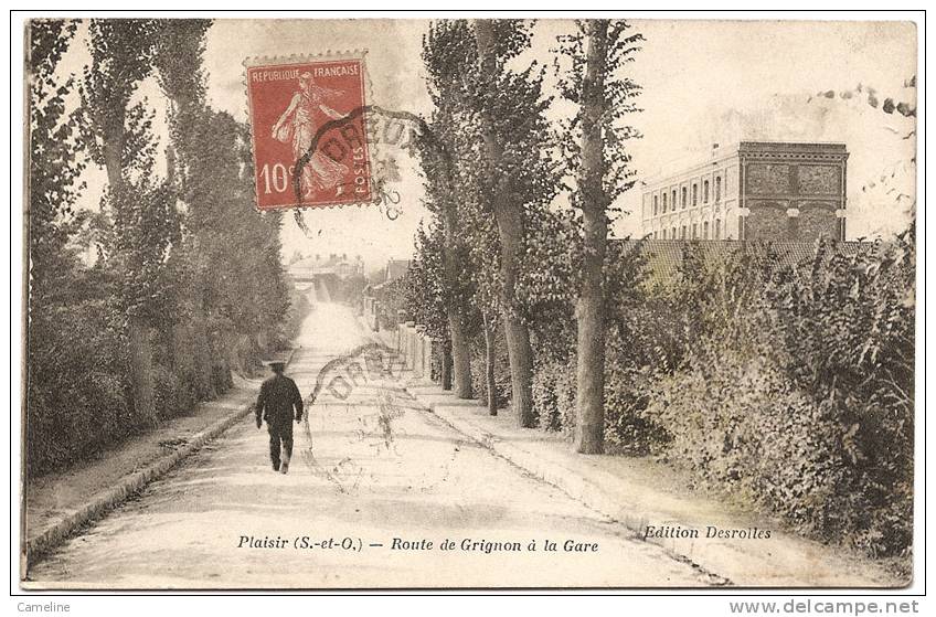 78 . PLAISIR . Route De Grignon A La Gare - Plaisir