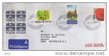 Danemark. Lettre De Norjyllands (North Jutland Region)  Adressée En Australie - Storia Postale