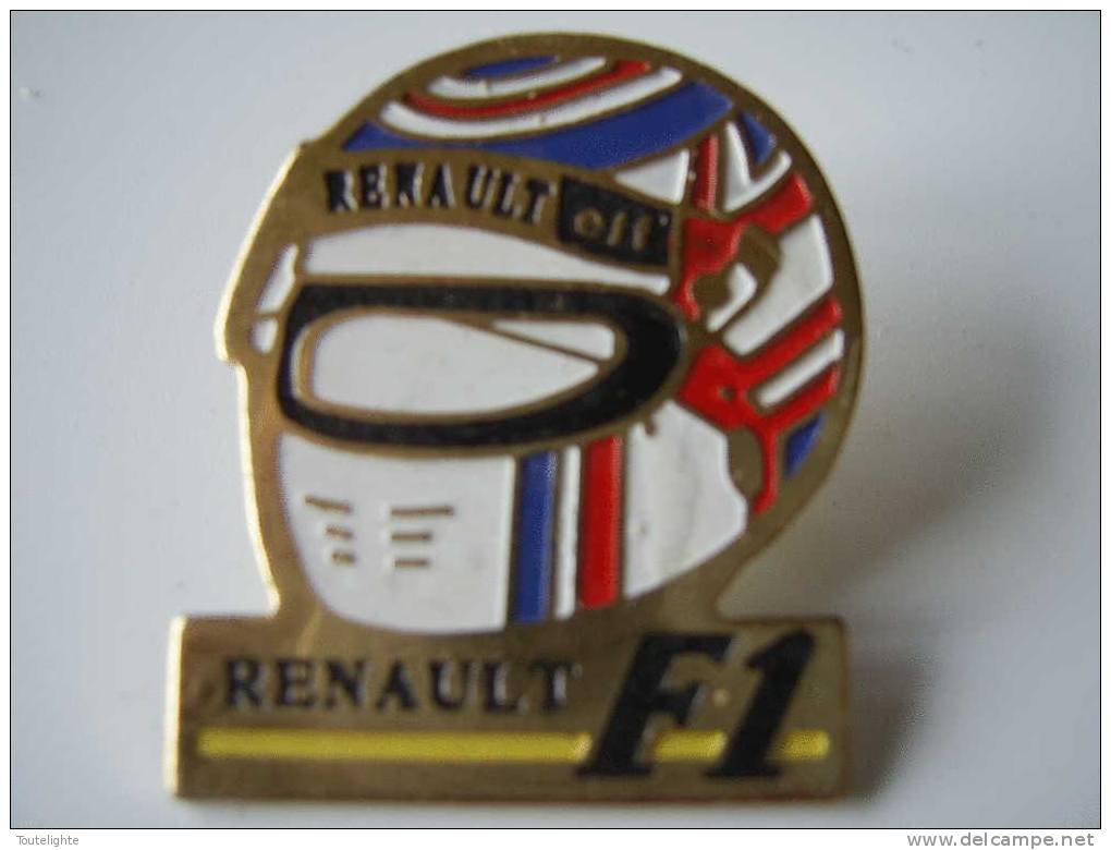 1   Pin´s    Casque  RENAULT F1 - F1