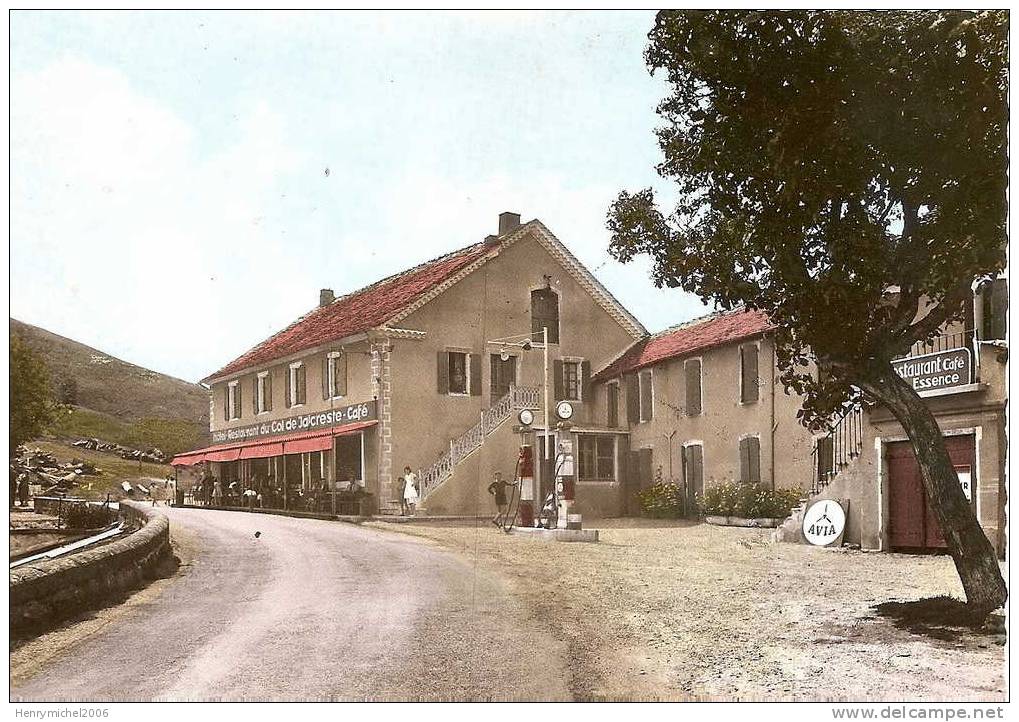 48 Station Service Pompe Essence Avia Et Hotel Restaurant Café Du Col De Jalcreste A Rouve Bas ( Lozère) - Sonstige & Ohne Zuordnung