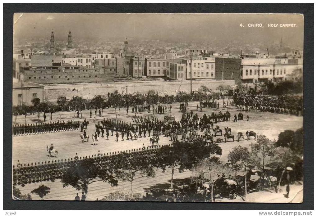 EG11) Cairo - Holy Carpet - Military Ceremonies - Real Photo Postcard - Posted - Le Caire