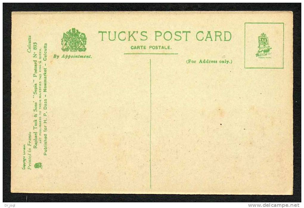 IA39) Calcutta - Government House - Tuck's Postcard - Inde