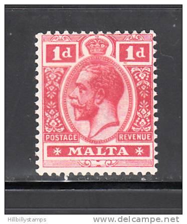 Malta No 51 Unused Hinged Year 1914 Wmk 3 - Malte (...-1964)