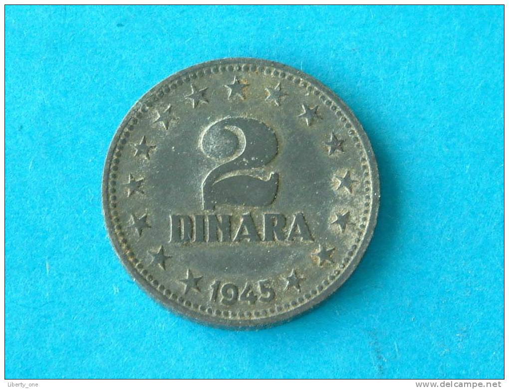 1945 - 2 DINARA / KM 27  ( For Grade, Please See Photo ) !! - Yougoslavie