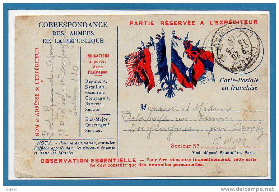 Franchise Militaire - Lettres & Documents