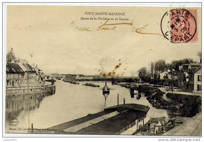 PONT-Sainte-Maxence  - Quais De La Pêcherie Et De Sarron - Pont Sainte Maxence