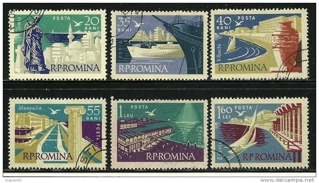 ● ROMANIA 1960 - TURISMO - N. 1727 / 32 Usati, Serie Completa - Cat. ? € - Lotto N. 937 - Usado