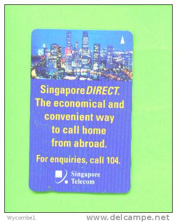 SINGAPORE - Magnetic Phonecard As Scan - Singapur