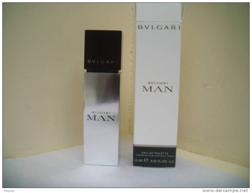 BULGARI " BULGARI MAN" MINI VAPO RECHARGEABLE  LIRE!!!UN SEUL !!! - Miniatures Men's Fragrances (in Box)