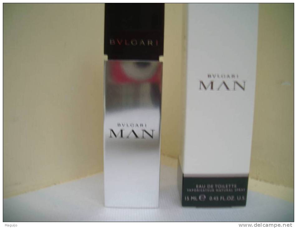 BULGARI " BULGARI MAN" MINI VAPO RECHARGEABLE  LIRE!!!UN SEUL !!! - Miniatures Men's Fragrances (in Box)