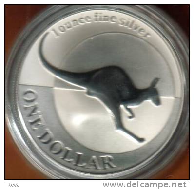 AUSTRALIA $1 KANGAROO ANIMAL  FRONT QEII BACK 2004 PROOF 1 Oz .999 SILVER READ DESCRIPTION CAREFULLY !!! - Other & Unclassified