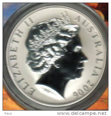 AUSTRALIA $1 KANGAROO ANIMAL  FRONT QEII BACK 2006 PROOF 1 Oz .999 SILVER READ DESCRIPTION CAREFULLY !!! - Otros & Sin Clasificación