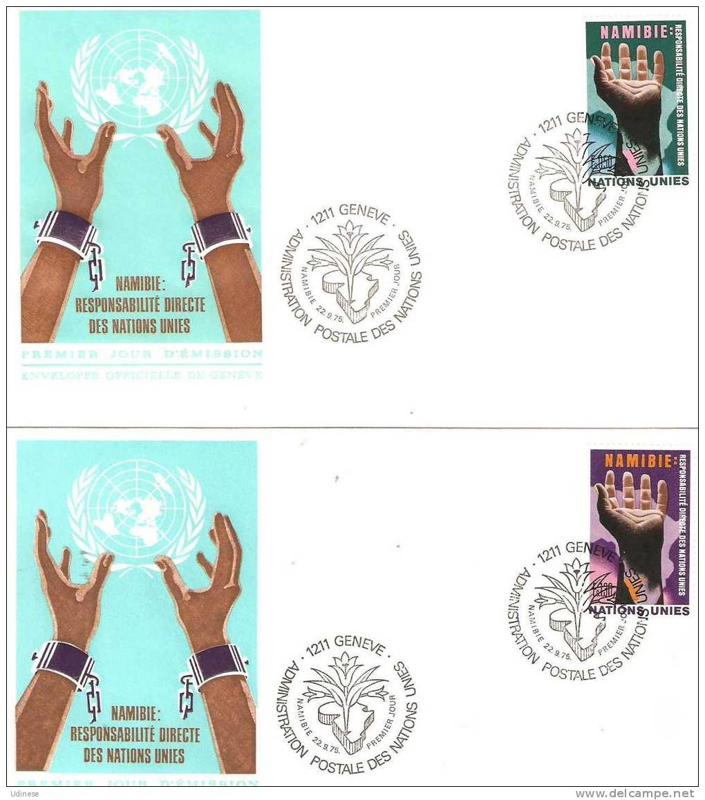 UNITED NATIONS GENEVE 1975 - NAMIBIA  - FDC - FDC