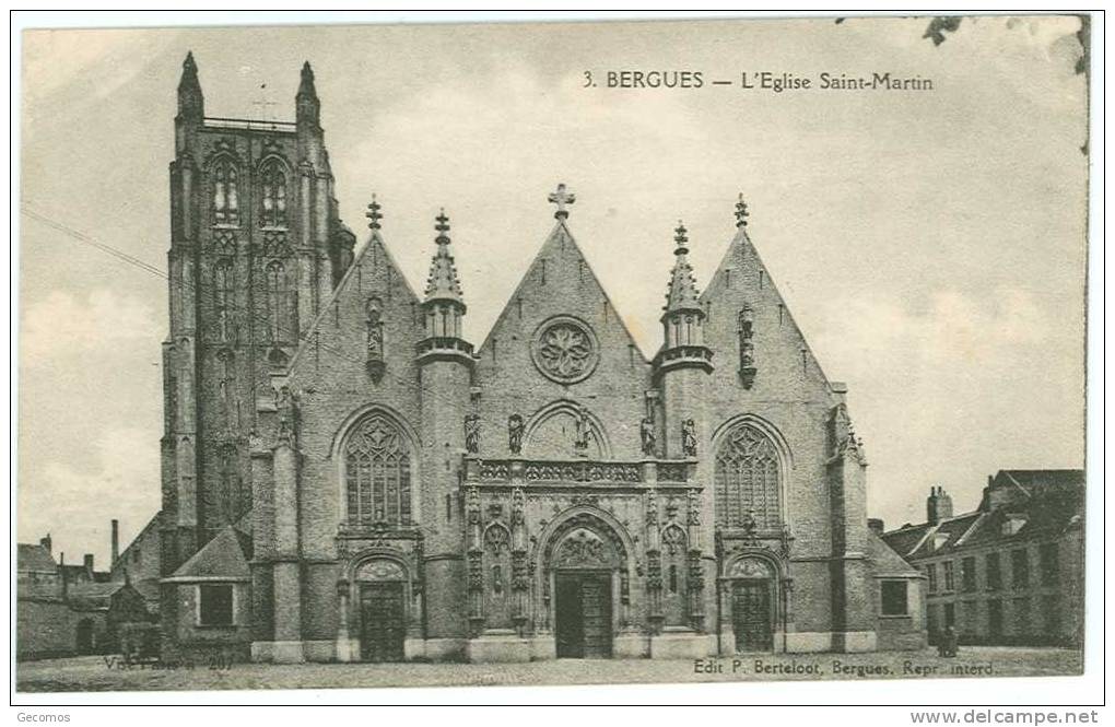 CPA 59- BERGUES---L'église St Martin- - Bergues